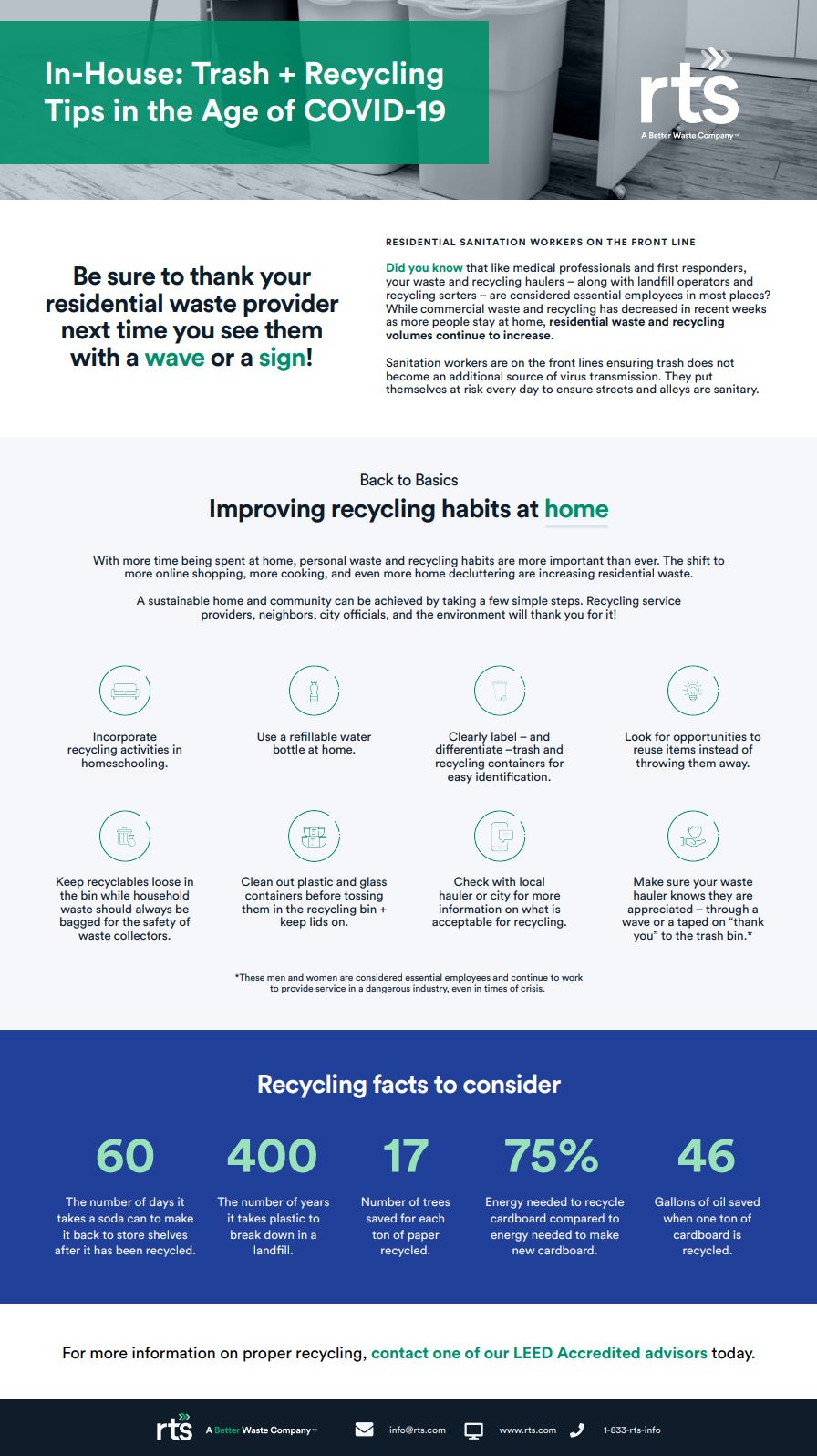 In-home: Trash + recycling tips - Recycle Track Systems