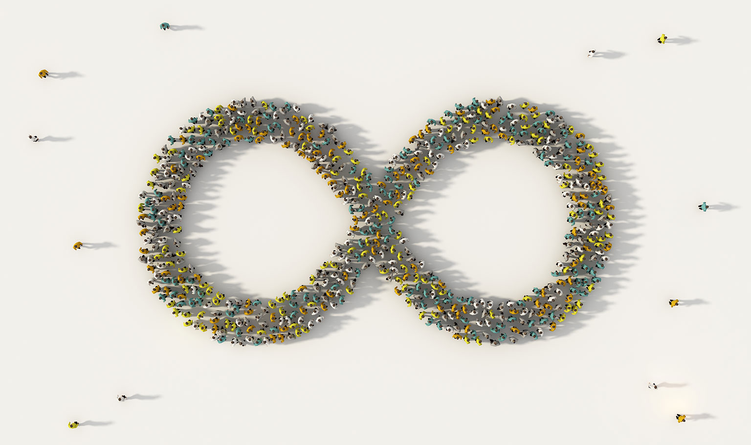 infinity loop of the circular economy