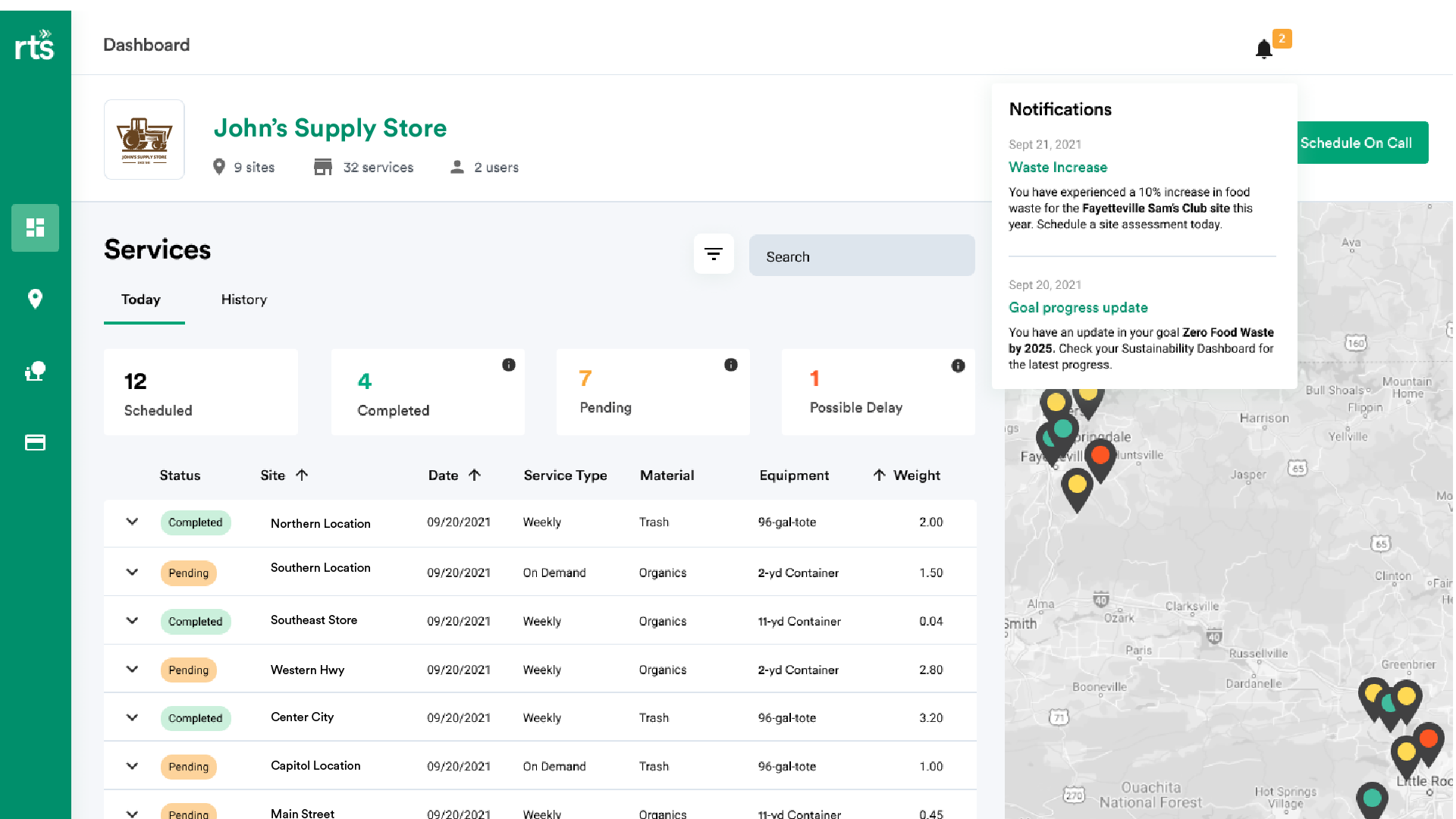 Service Notifications